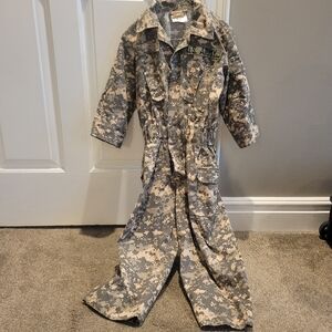 Chasing Fireflies Boys Camo Military Jumpsuit Costume - Digital Camo Size 6-8